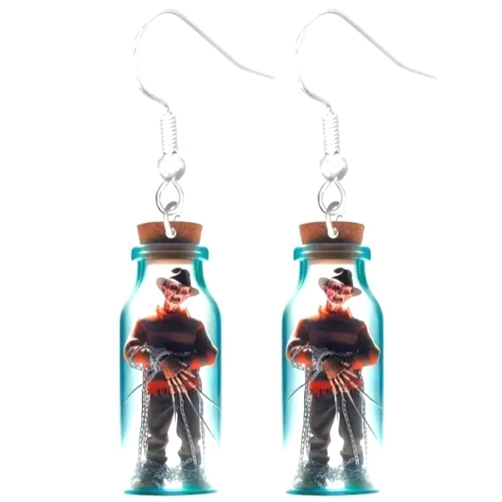 Fun Spooky Horror Character 5d Earrings